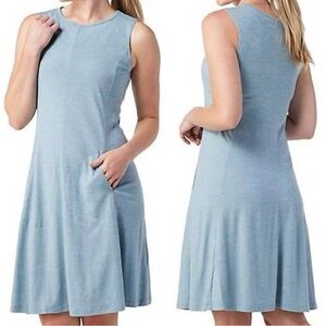Smartwool Everyday Exploration Merino Wool Hemp Tank Dress Light Blue Medium